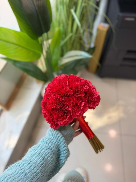 مسكة عروس لون احمر